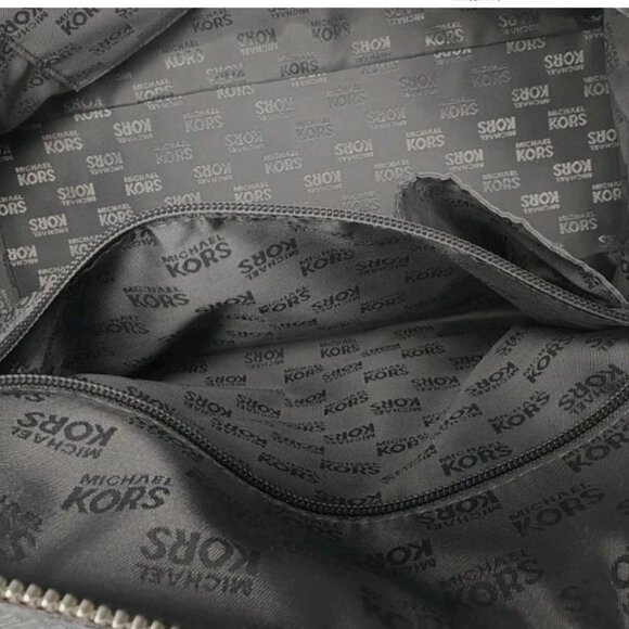 Pre-Owned MICHAEL Michael Kors Gray Saffiano Leather Dome Satchel - Picture 3 of 15